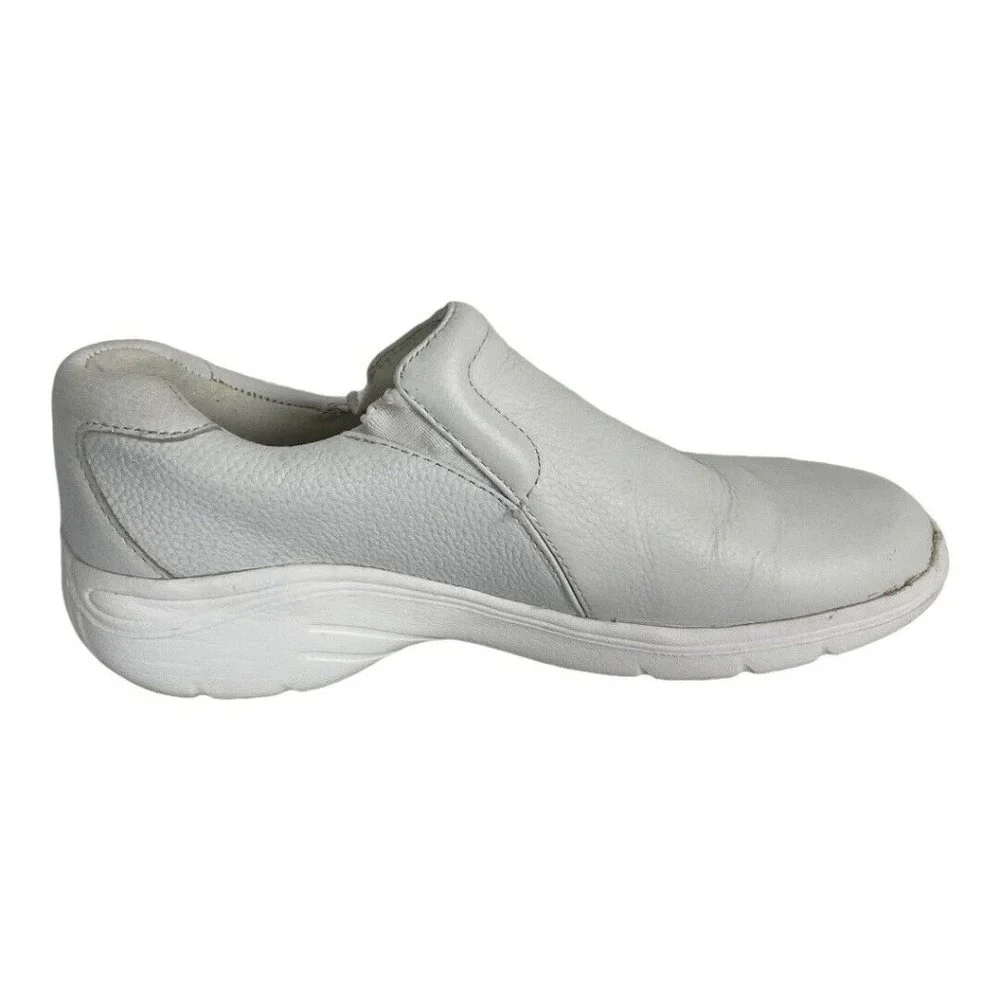 Nurse Mates Women's Slip-On Dove Slip-Resistant Work Shoes White Size 7.5M